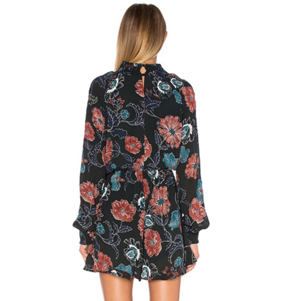 NWT ASTR the Label Eva Romper Dark Green Floral Jumper - Picture 5 of 11